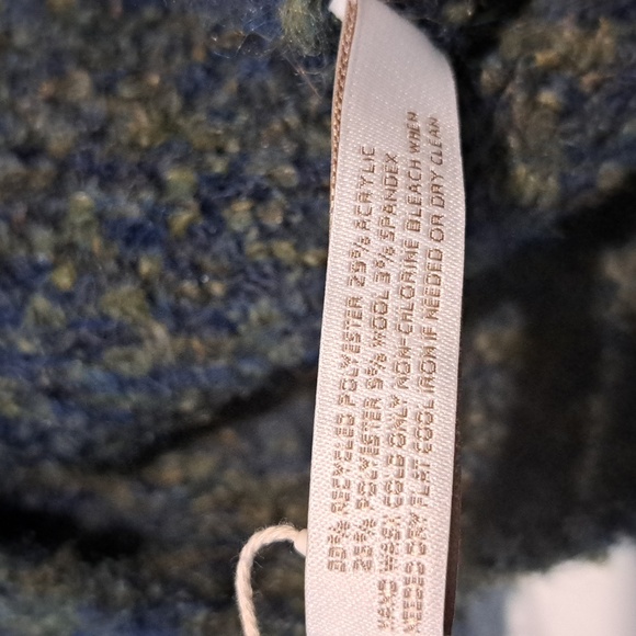 Dillards Wool Blend Cozy Blue Textured Scarf - Picture 8 of 8